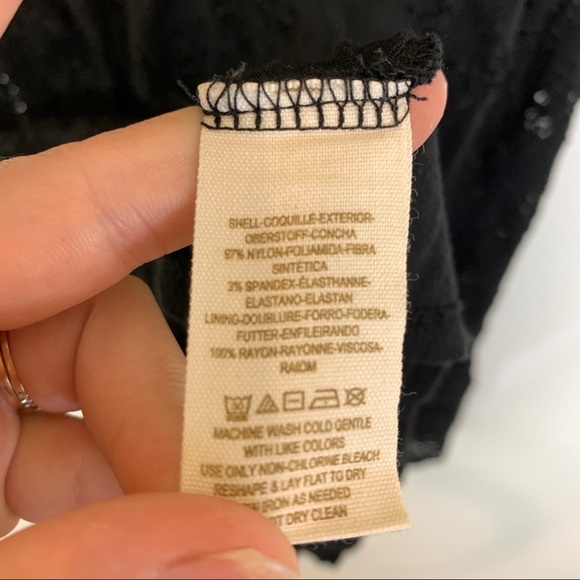 Free People Daisy Godet Slip Dress Black Lace - Picture 10 of 14